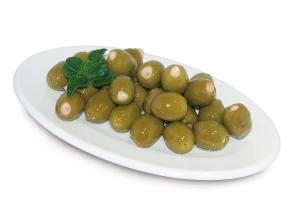 Oliven grün gefüllt...